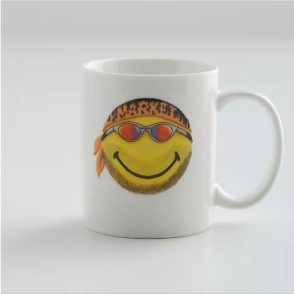 Market X Smiley Don’t Happy Be Worry Mug - Picture 2 of 4
